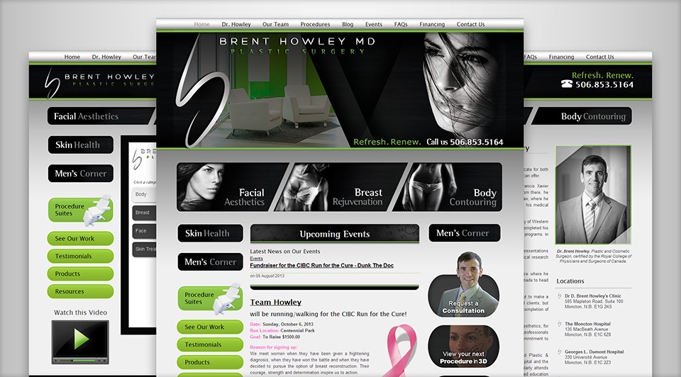 Dr. Howley's New Website Screenshot