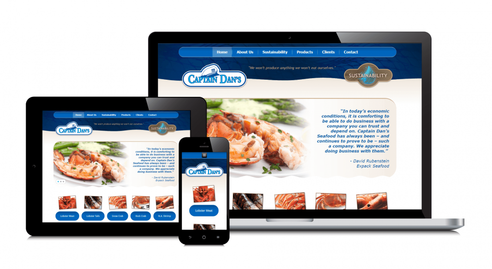 Captain Dan's Seafood - site Web