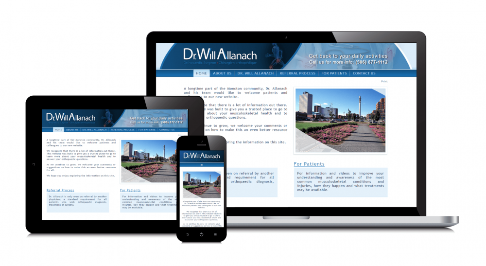 Dr. Allanach, Orthopedic Surgeon - site Web