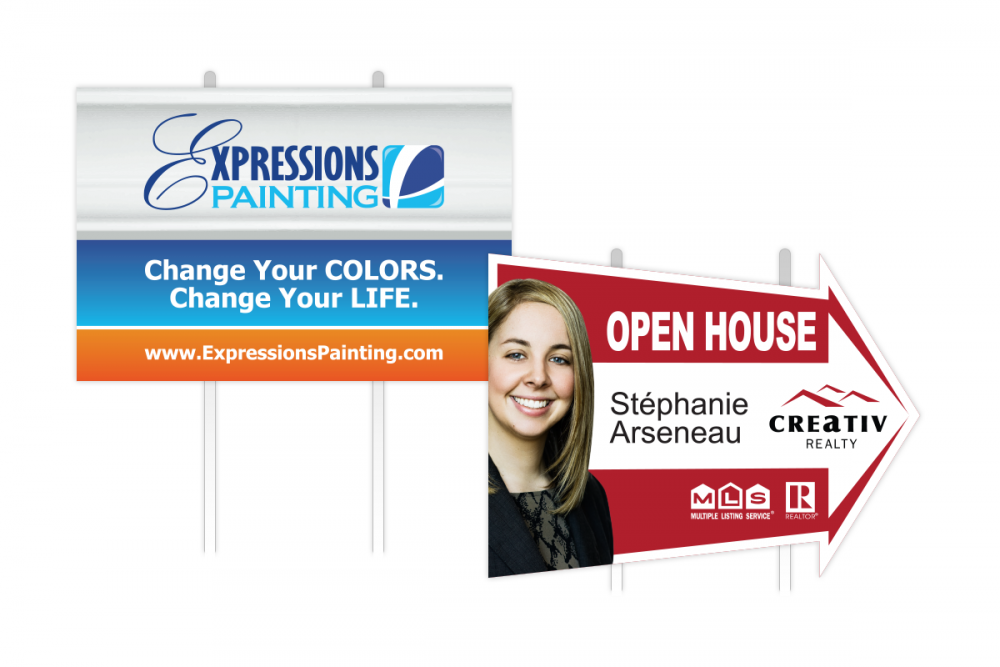 Expressions Painting & Stéphanie Arseneau, Realtor - Lawn Signs Expressions Painting & Stéphanie Arseneau, Realtor - Lawn Signs