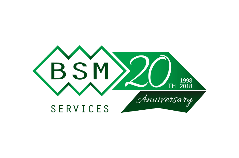 BSM Services (1998) Ltd. - 20th Anniversary Logo BSM Services (1998) Ltd. - 20th Anniversary Logo