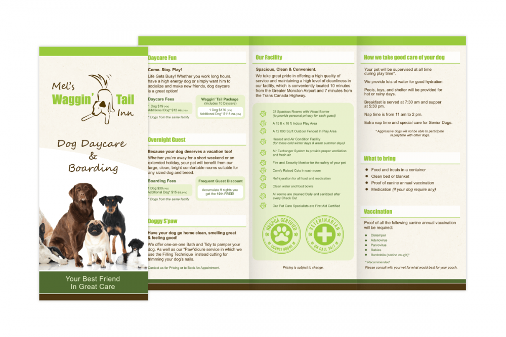 Mel's Waggin' Tail Inn - Brochure Mel's Waggin' Tail Inn - Brochure