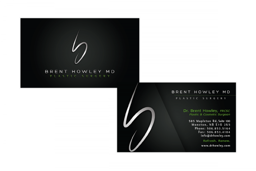 Dr. Howley, Plastic & Cosmetic Surgeon - Business Card  Dr. Howley, Plastic & Cosmetic Surgeon - Business Card