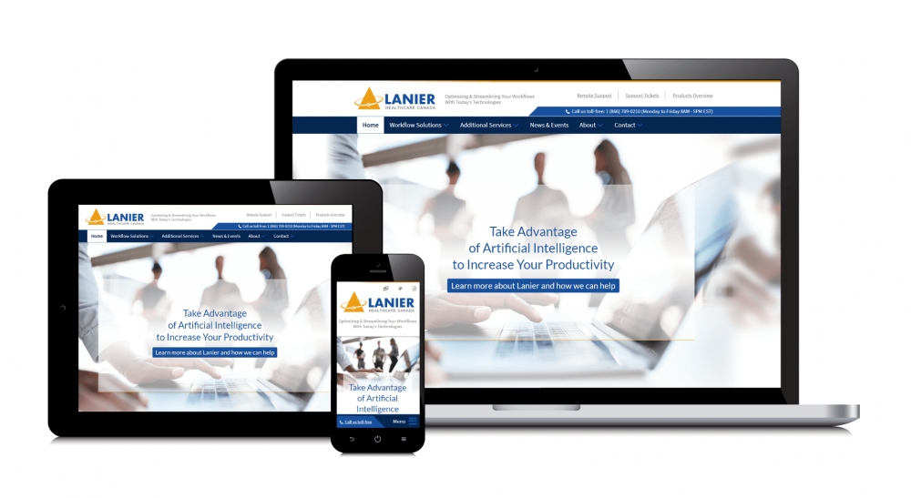 Lanier Healthcare Canada - Website